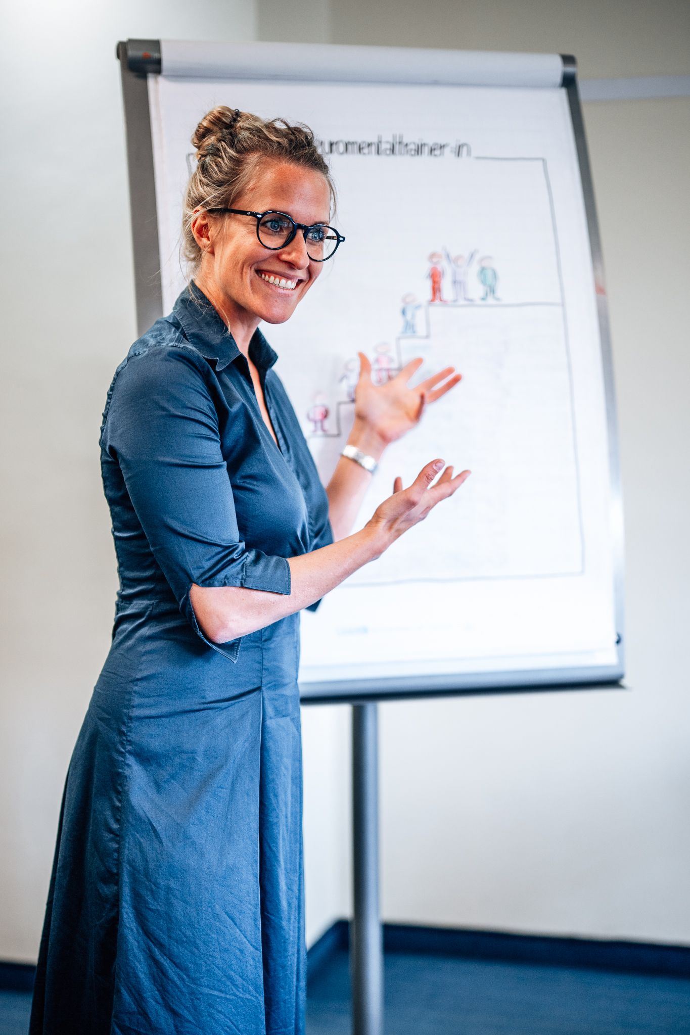 Nadine Mares am Flipchart
